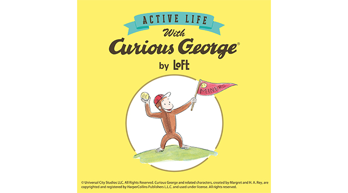 「おさるのジョージ」のロフト限定雑貨コレクション第4弾！「ACTIVE LIFE with Curious George by LOFT」