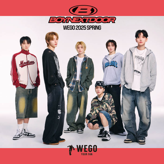 BOYNEXTDOORが、WEGO 2025 SPRING & SUMMERのビジュアルモデルに就任！