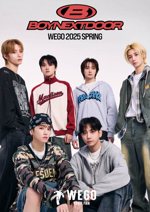 BOYNEXTDOORが、WEGO 2025 SPRING & SUMMERのビジュアルモデルに就任！